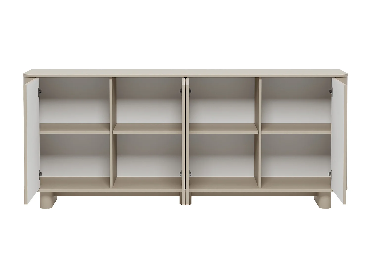 Buffet avec 4 portes - Taupe - BRISTANA