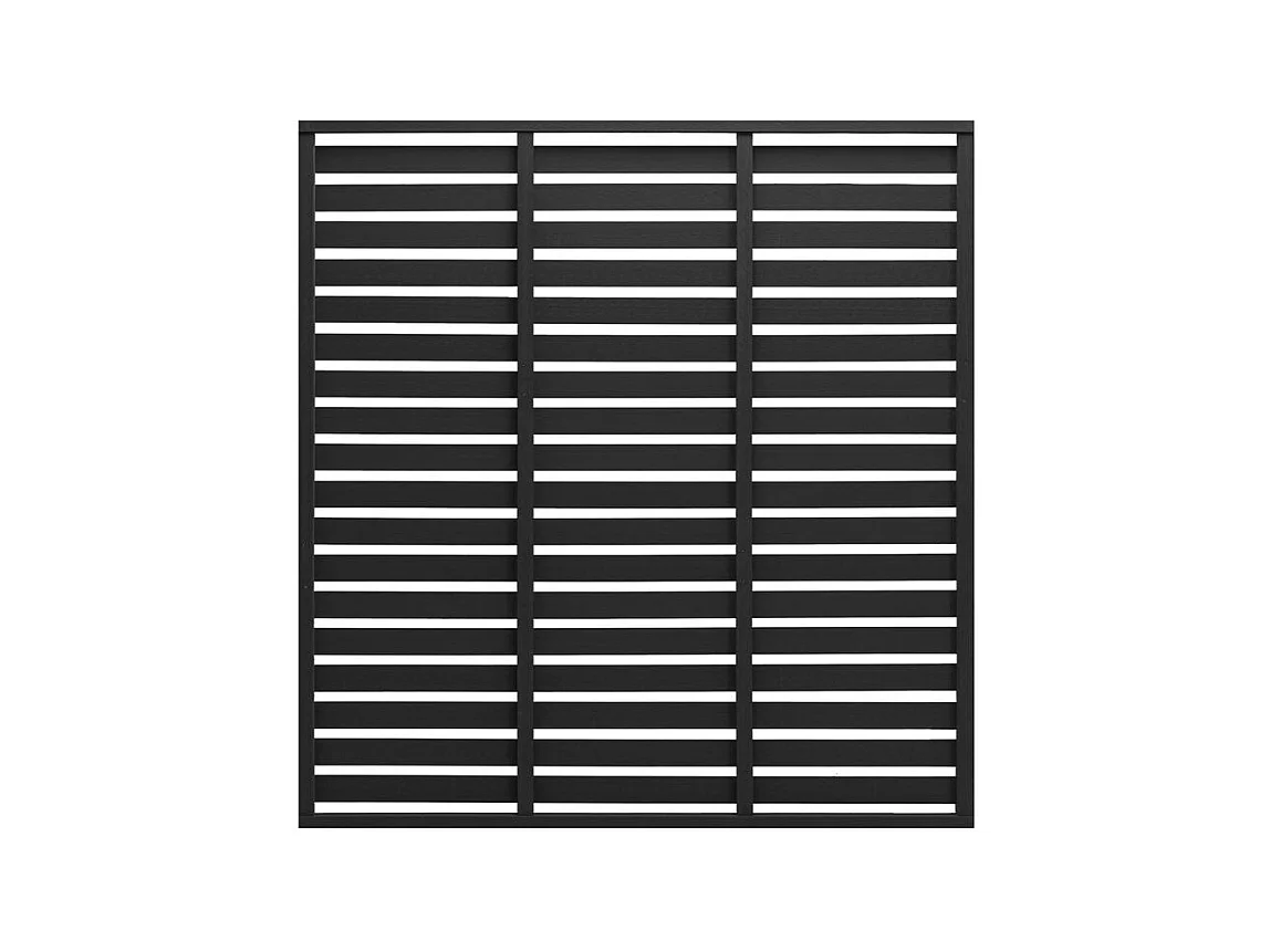 Panneau de clôture WPC 180x180 Noir