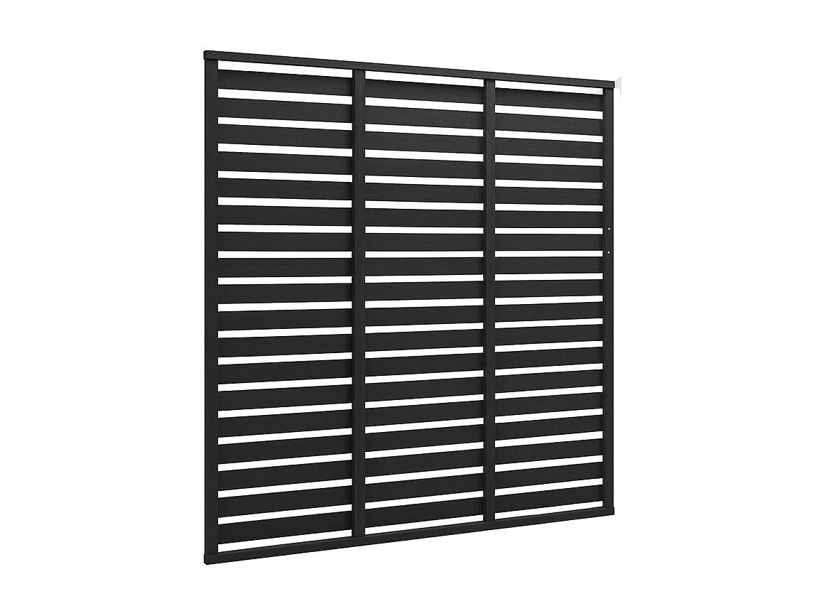 Panneau de clôture WPC 180x180 Noir