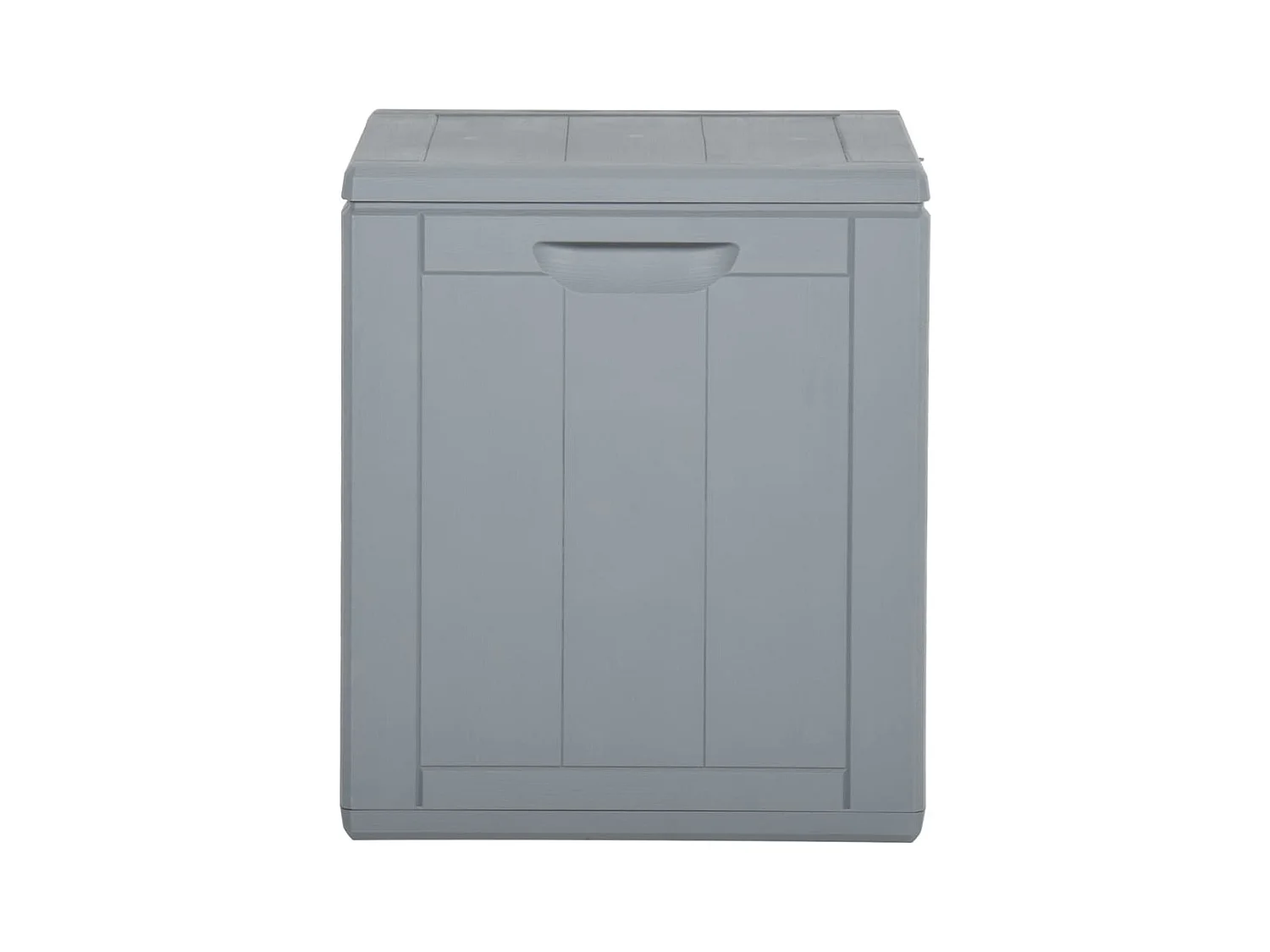 Boîte de rangement de jardin 90 L Gris PP