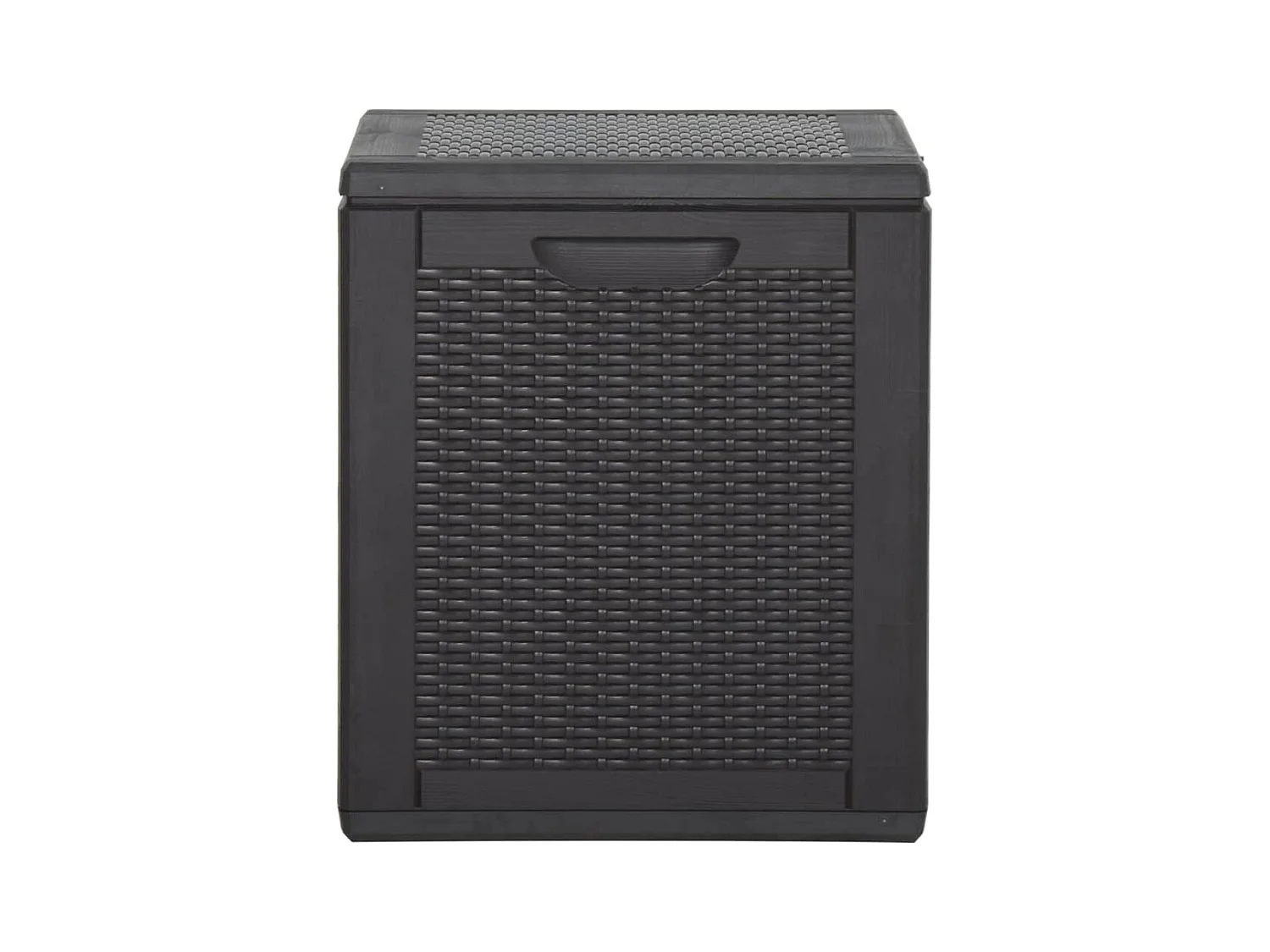 Boîte de rangement de jardin 180 L Noir PP