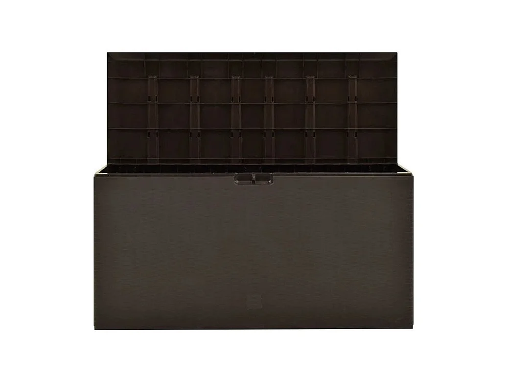 Coffre de rangement jardin polypropylène marron Stag 114cm