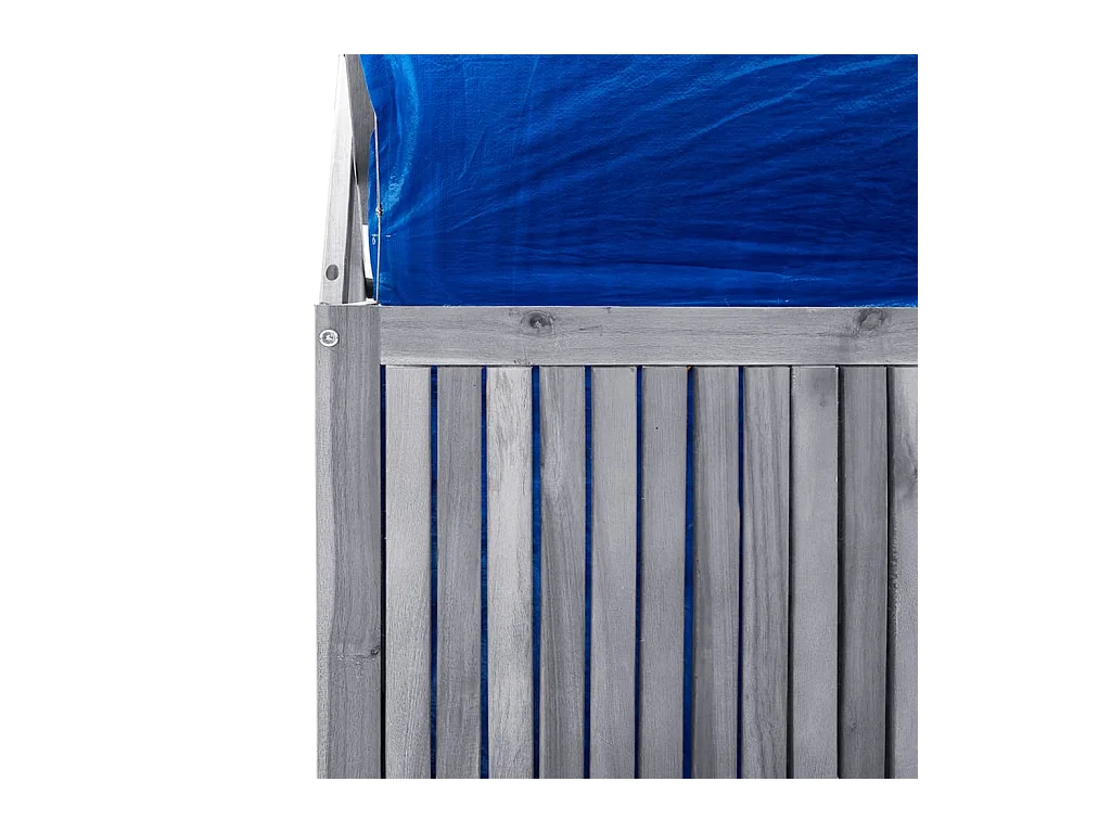 Boîte de rangement avec treillis Gris 99x55x160 Bois d'acacia