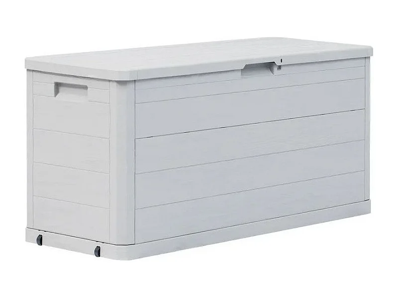 Coffre de rangement plastique gris clair Nited 117cm