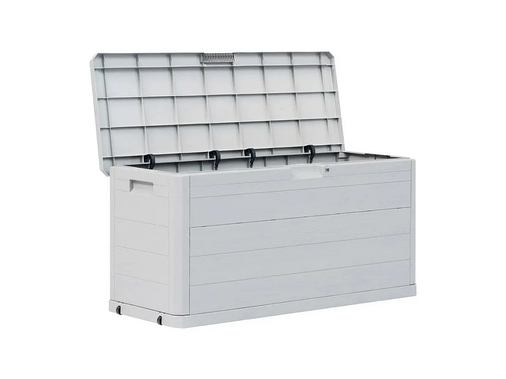 Coffre de rangement plastique gris clair Nited 117cm