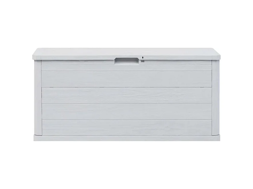 Coffre de rangement plastique gris clair Nited 117cm