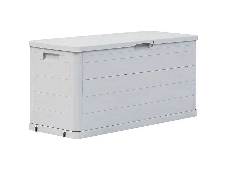 Coffre de rangement plastique gris clair Nited 117cm