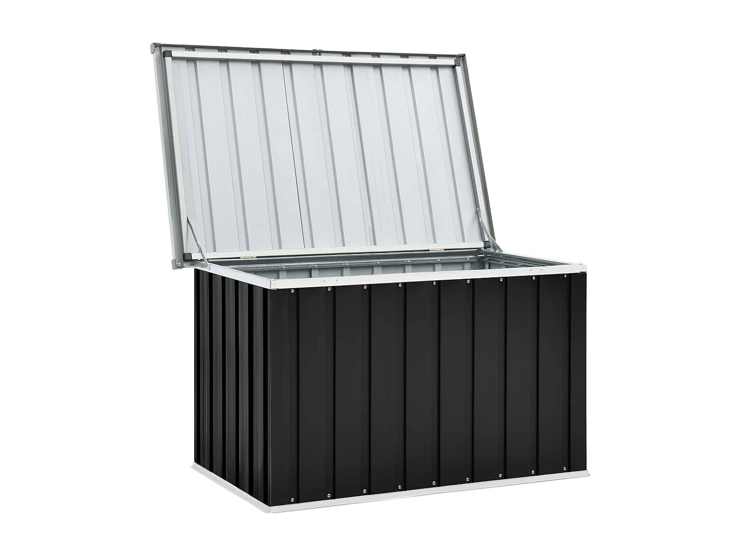 Boîte de rangement de jardin Anthracite 109x67x65