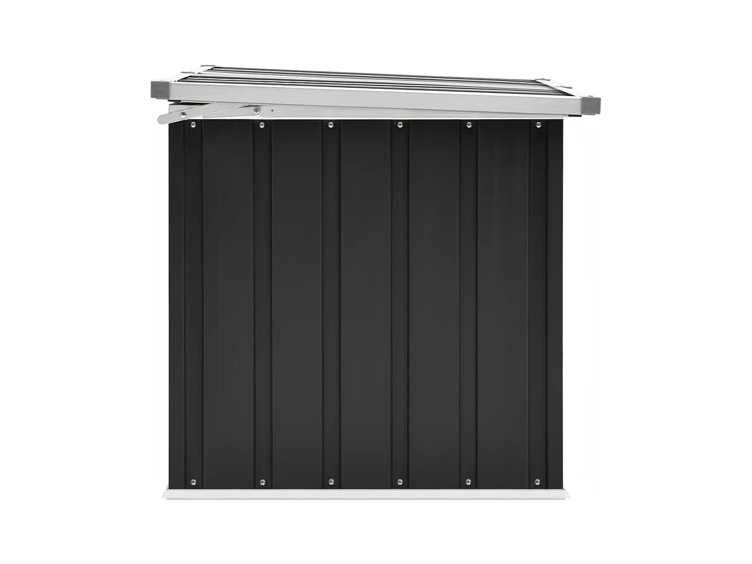 Boîte de rangement de jardin Anthracite 129x67x65