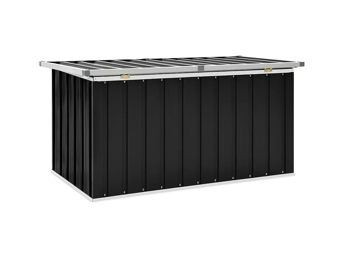 Boîte de rangement de jardin Anthracite 129x67x65