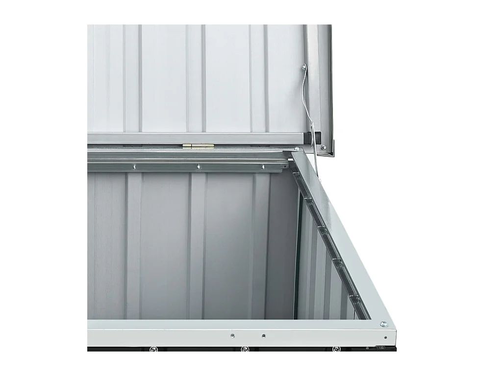 Boîte de rangement de jardin Anthracite 129x67x65