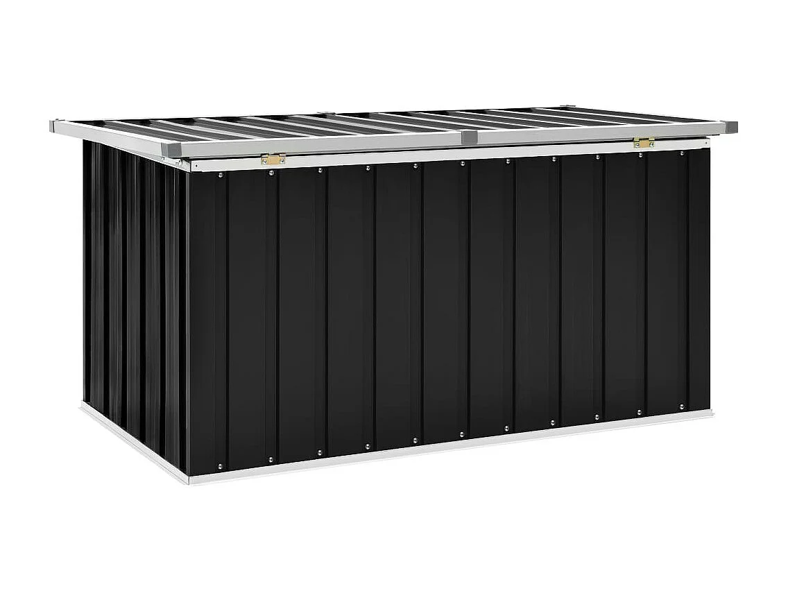 Boîte de rangement de jardin Anthracite 129x67x65