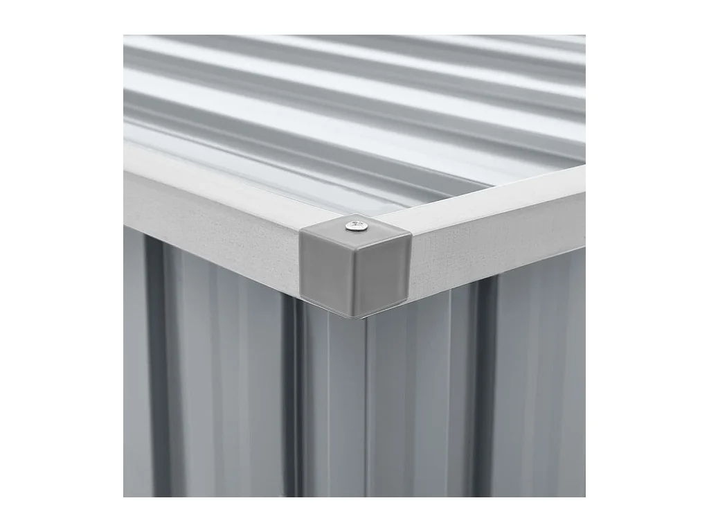 Boîte de rangement de jardin Gris 149x99x93