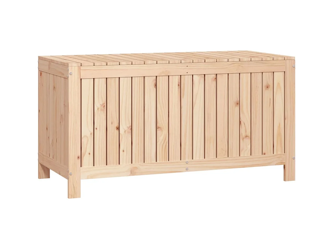 Boîte de rangement de jardin 121x55x64 Bois massif de pin