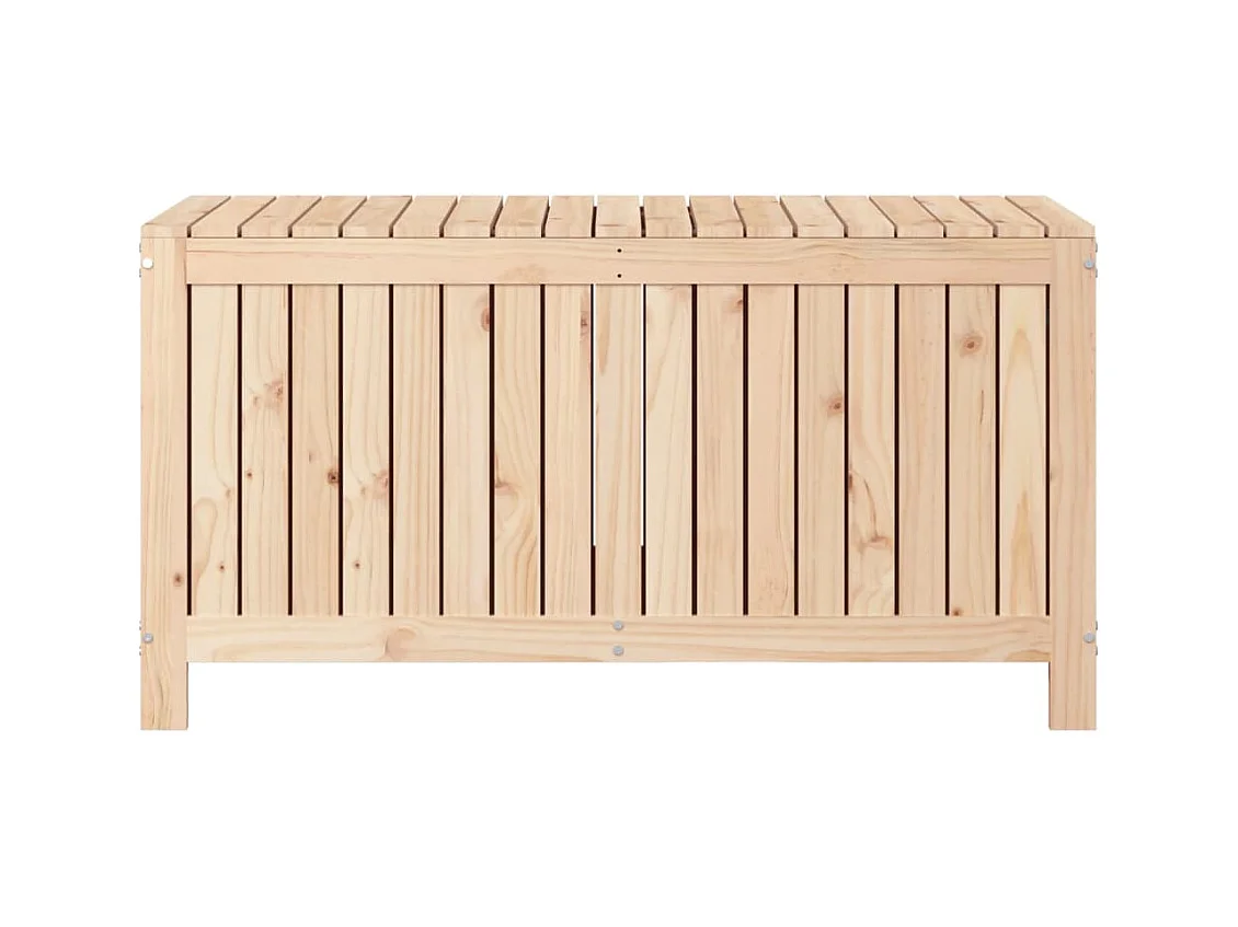 Boîte de rangement de jardin 121x55x64 Bois massif de pin