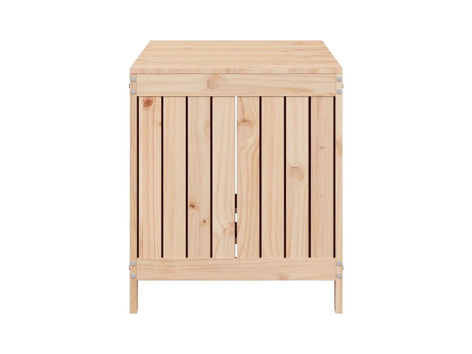 Boîte de rangement de jardin 121x55x64 Bois massif de pin