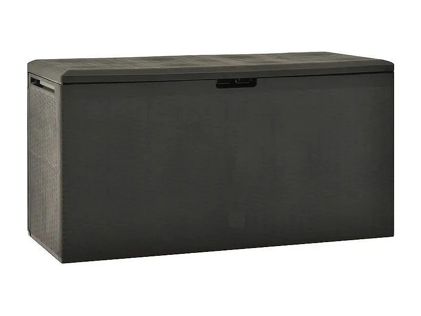 Coffre de rangement jardin polypropylène anthracite Stag 114cm