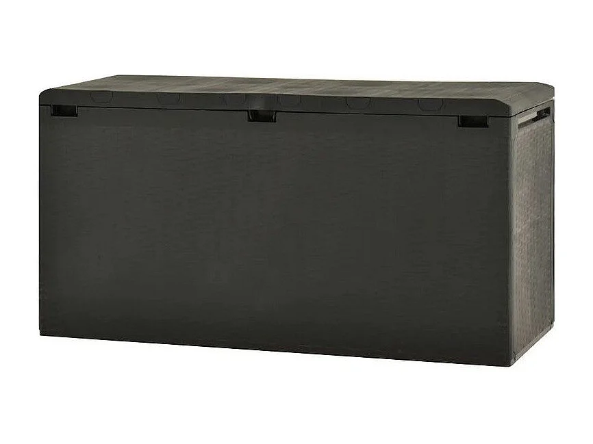 Coffre de rangement jardin polypropylène anthracite Stag 114cm