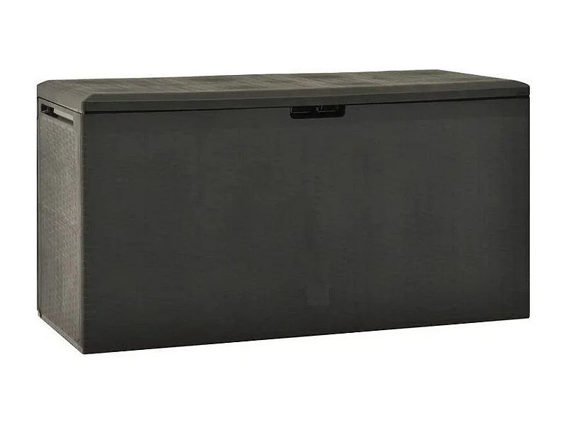 Coffre de rangement jardin polypropylène anthracite Stag 114cm