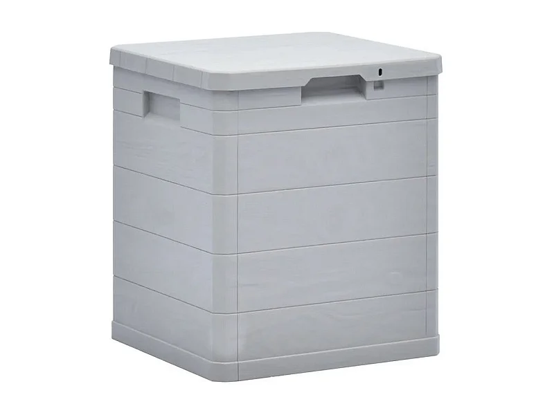 Coffre de rangement plastique gris clair Nited 42cm