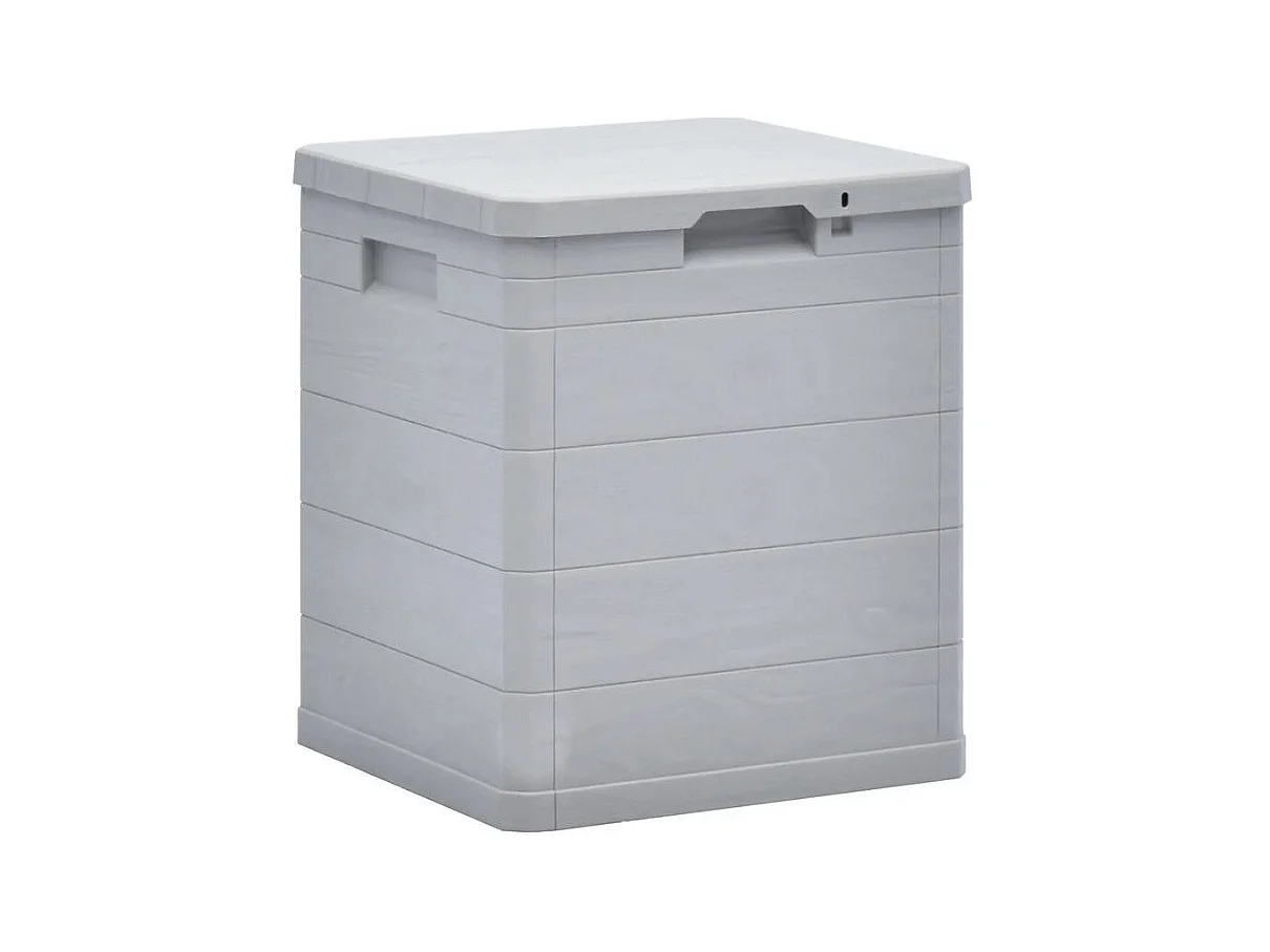 Coffre de rangement plastique gris clair Nited 42cm