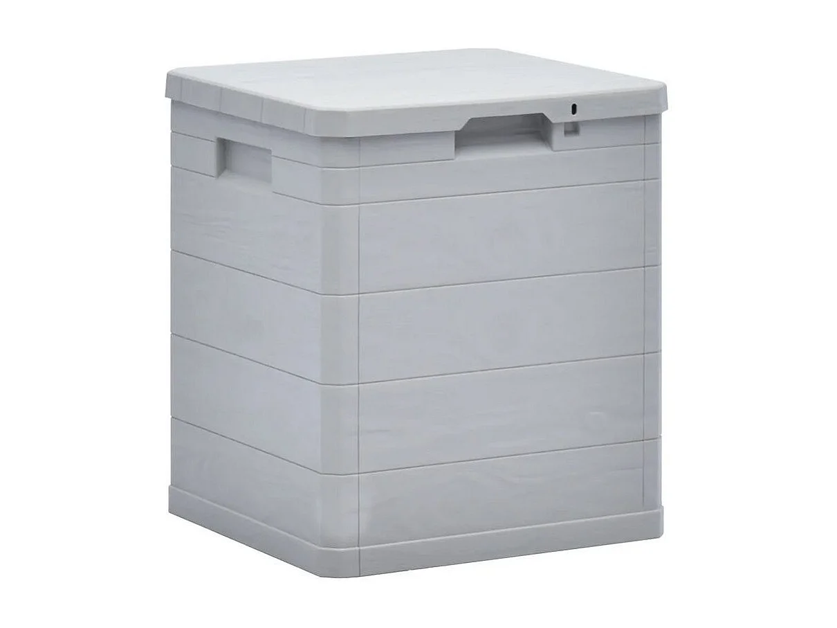 Coffre de rangement plastique gris clair Nited 42cm