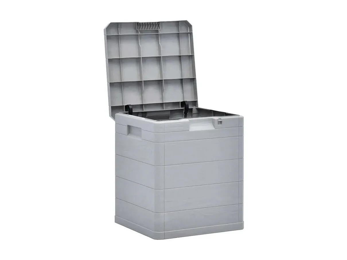 Coffre de rangement plastique gris clair Nited 42cm