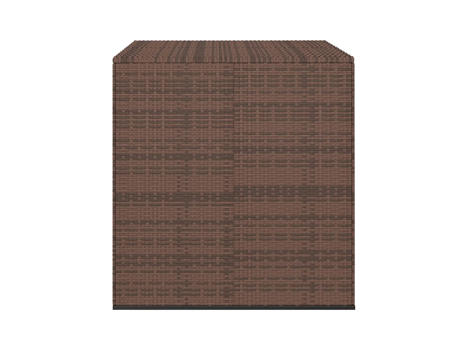Boîte à coussins de jardin Résine tressée 100x97,5x104 Marron