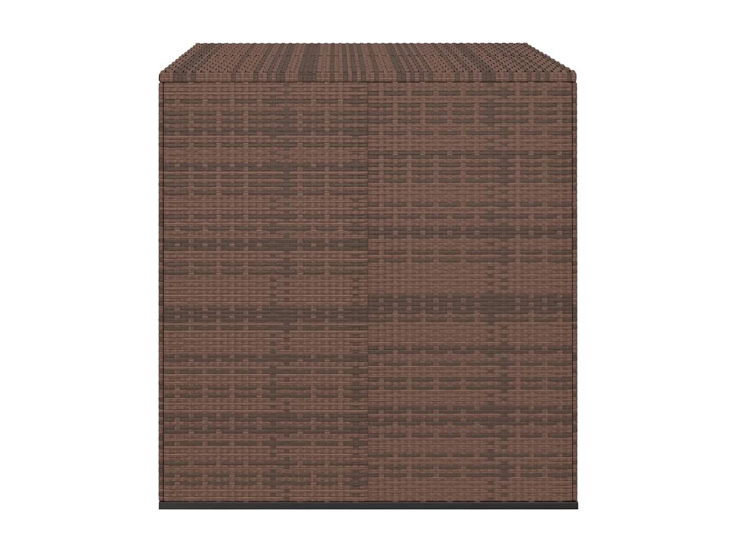 Boîte à coussins de jardin Résine tressée 100x97,5x104 Marron