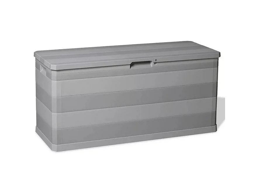 Coffre de rangement polypropylène gris clair Tinoa 117cm