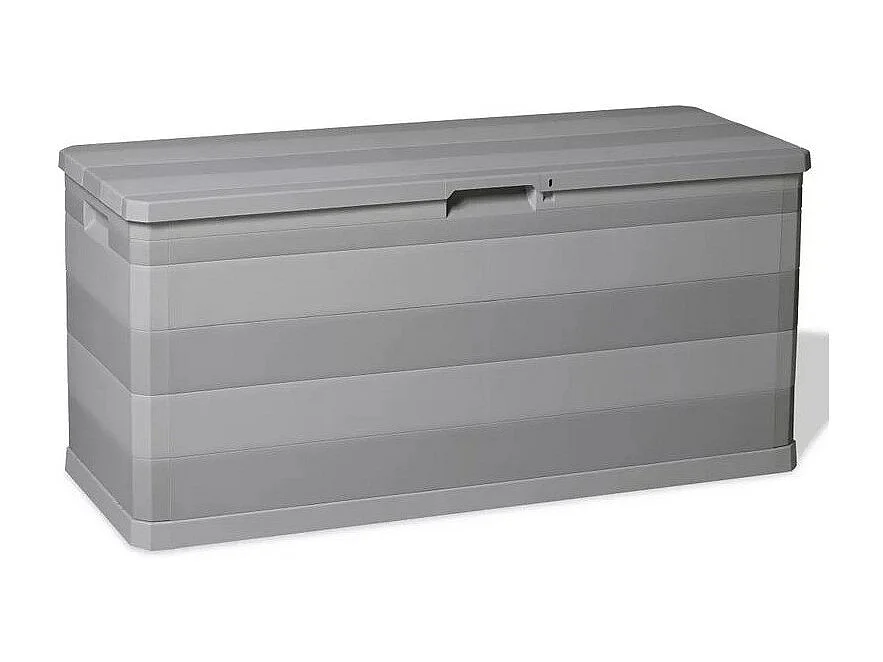 Coffre de rangement polypropylène gris clair Tinoa 117cm