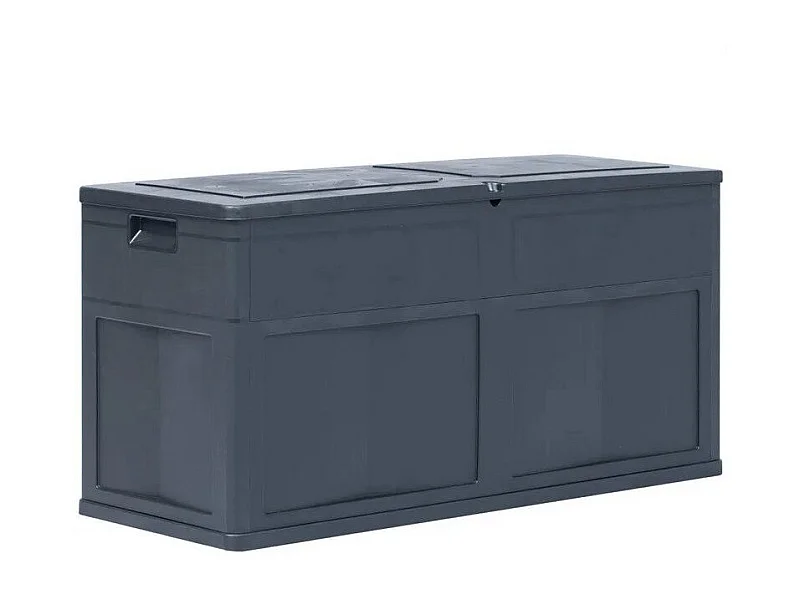 Coffre de rangement jardin plastique noir Cedar