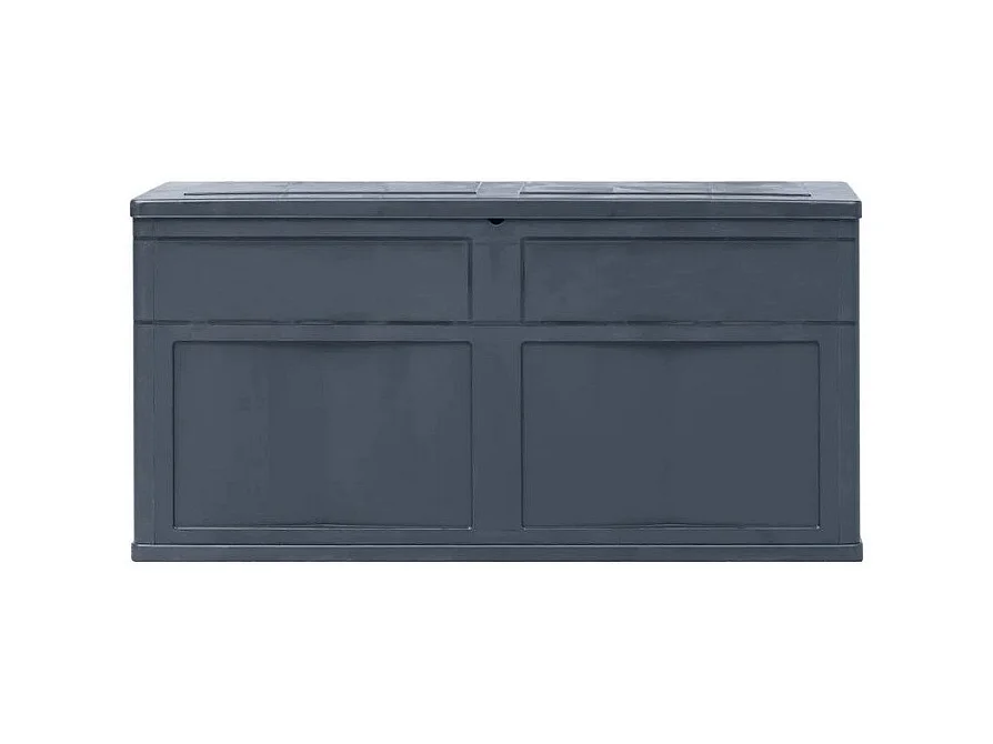 Coffre de rangement jardin plastique noir Cedar