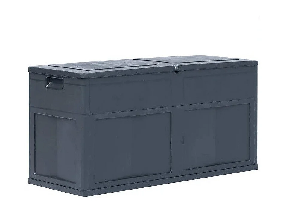 Coffre de rangement jardin plastique noir Cedar