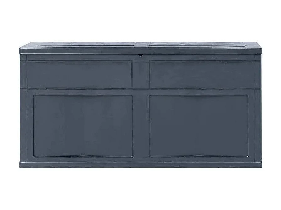 Coffre de rangement jardin plastique noir Cedar
