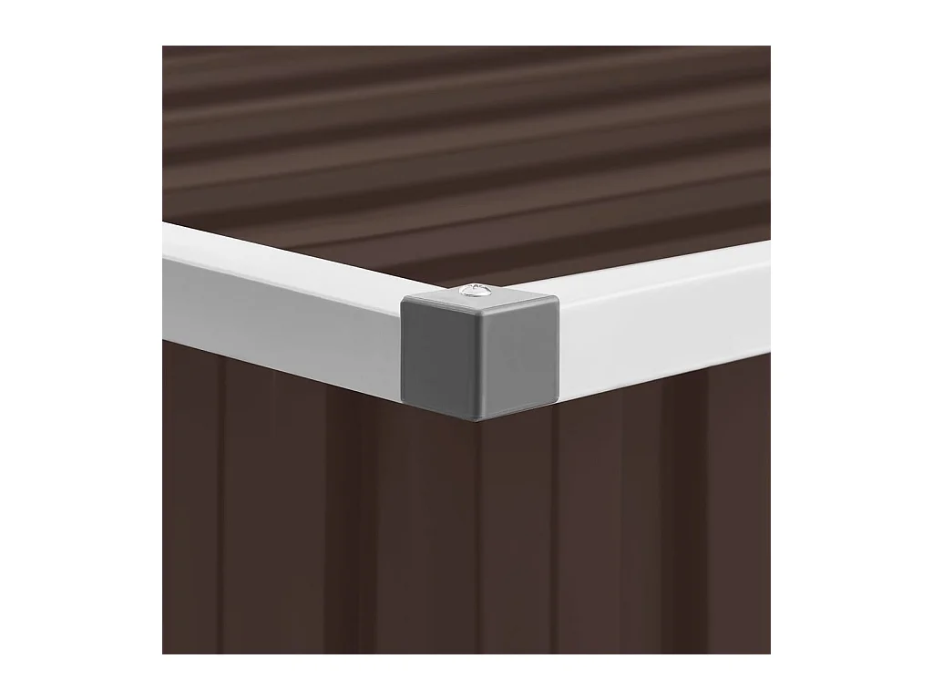 Boîte de rangement de jardin Marron 129x67x65