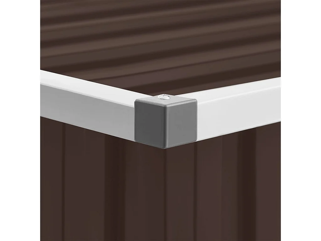 Boîte de rangement de jardin Marron 129x67x65