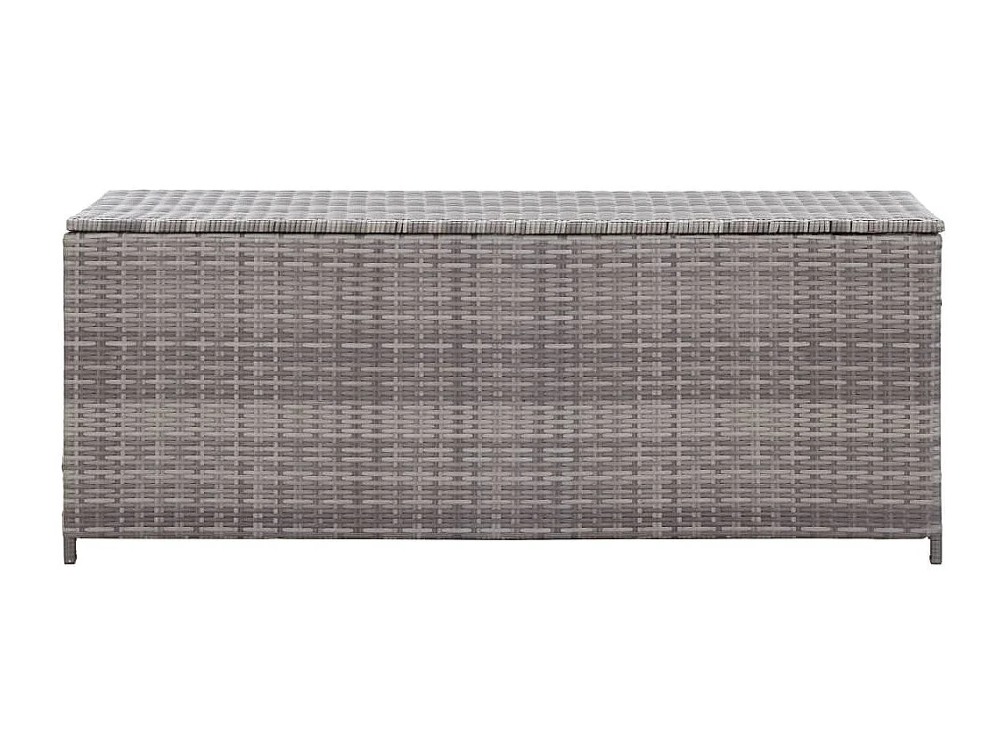 Boîte de rangement de jardin Gris 120x50x60 Résine tressée