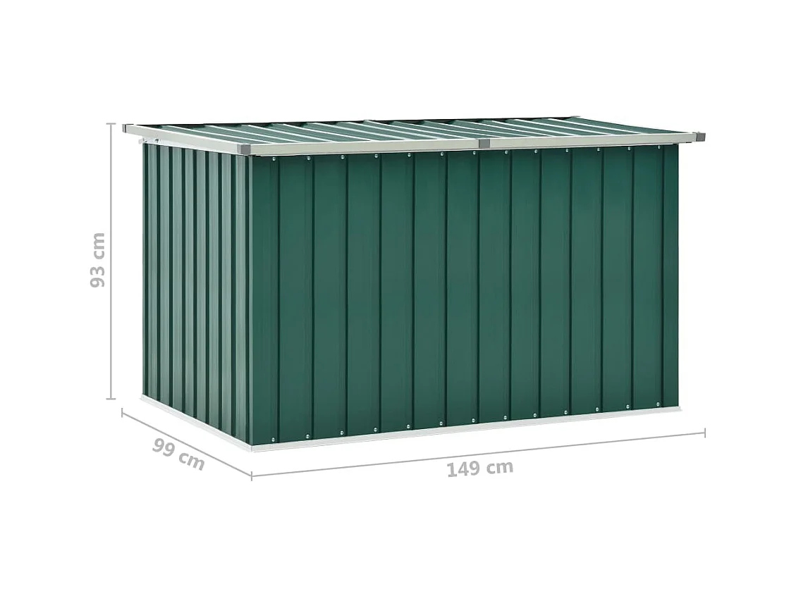Boîte de rangement de jardin Vert 149x99x93