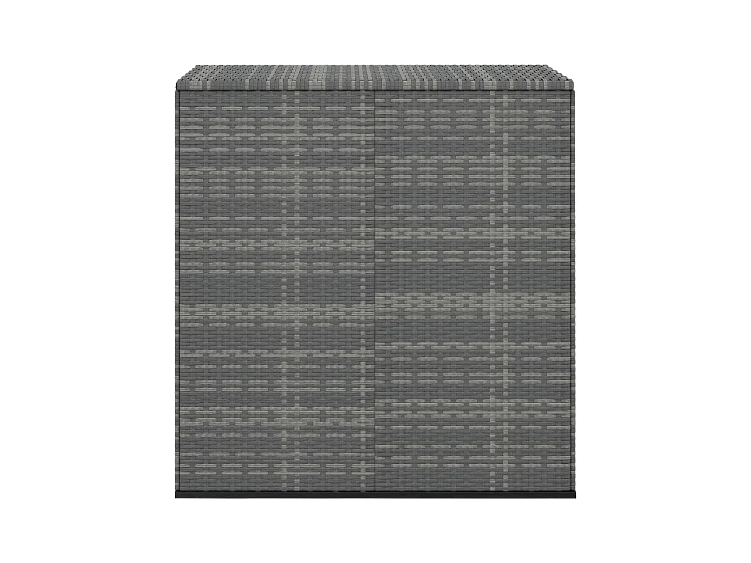 Boîte à coussins de jardin Résine tressée 100x49x103,5 Gris