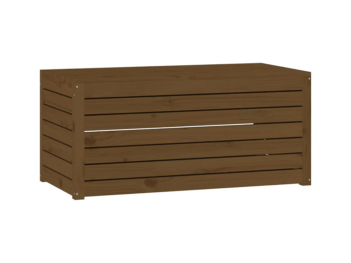 Boîte de jardin marron miel 101x50,5x46,5 bois massif de pin