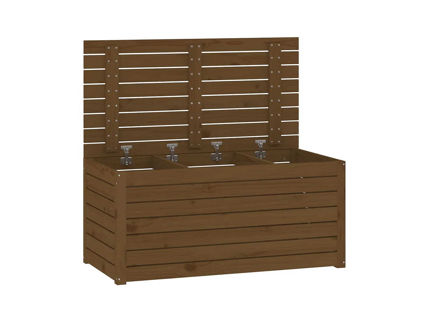Boîte de jardin marron miel 101x50,5x46,5 bois massif de pin