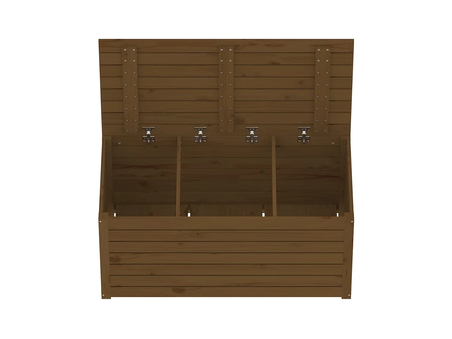 Boîte de jardin marron miel 101x50,5x46,5 bois massif de pin