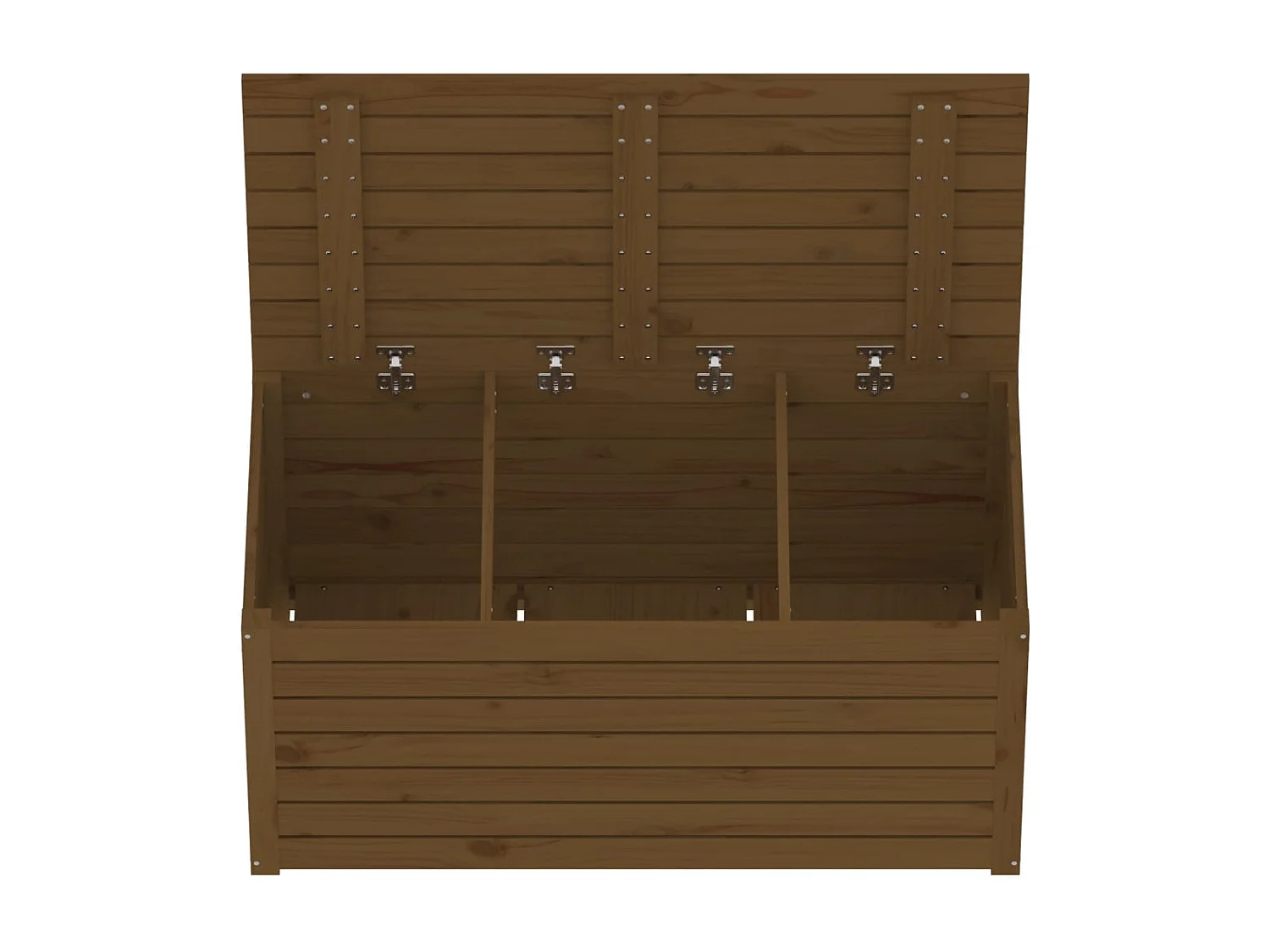 Boîte de jardin marron miel 101x50,5x46,5 bois massif de pin