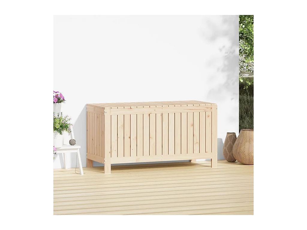 Boîte de rangement de jardin 115x49x60 Bois massif de pin
