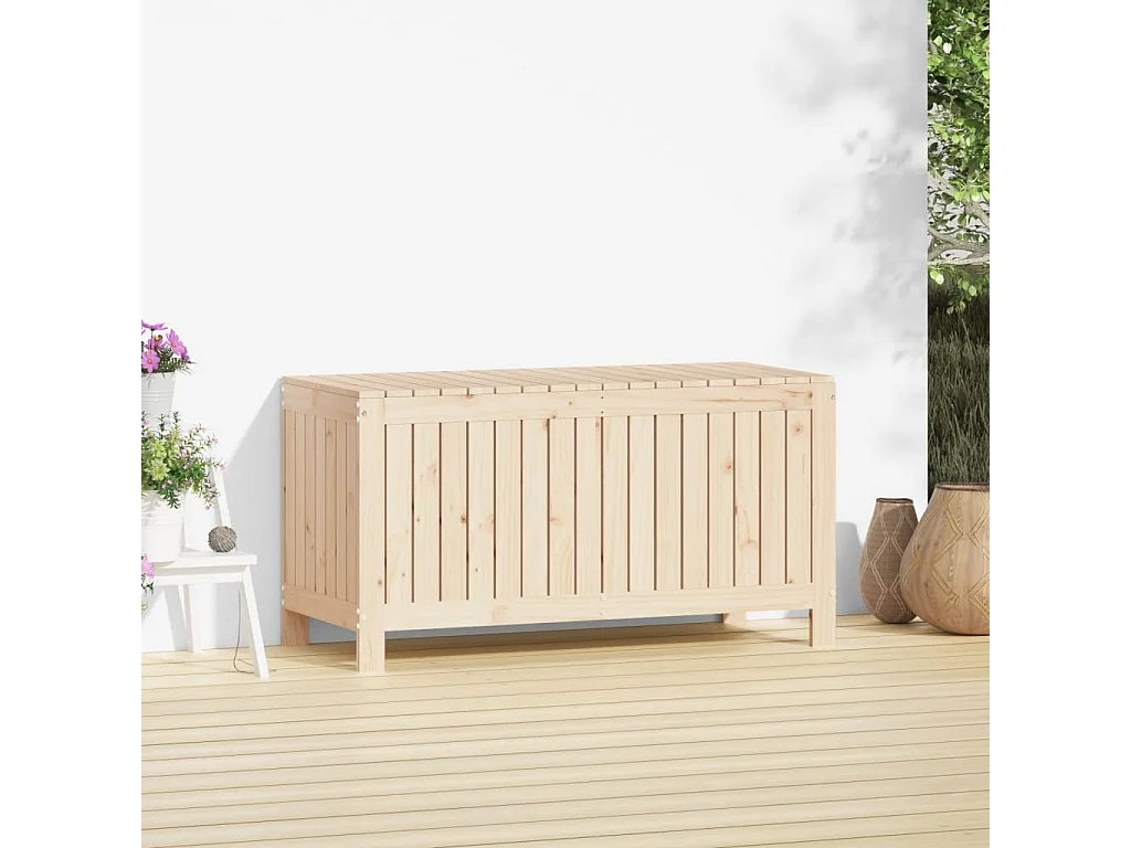 Boîte de rangement de jardin 115x49x60 Bois massif de pin