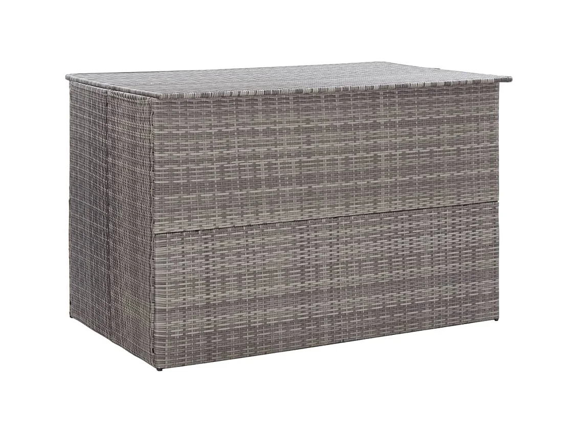 Boîte de rangement de jardin Gris 150x100x100 Résine tressée