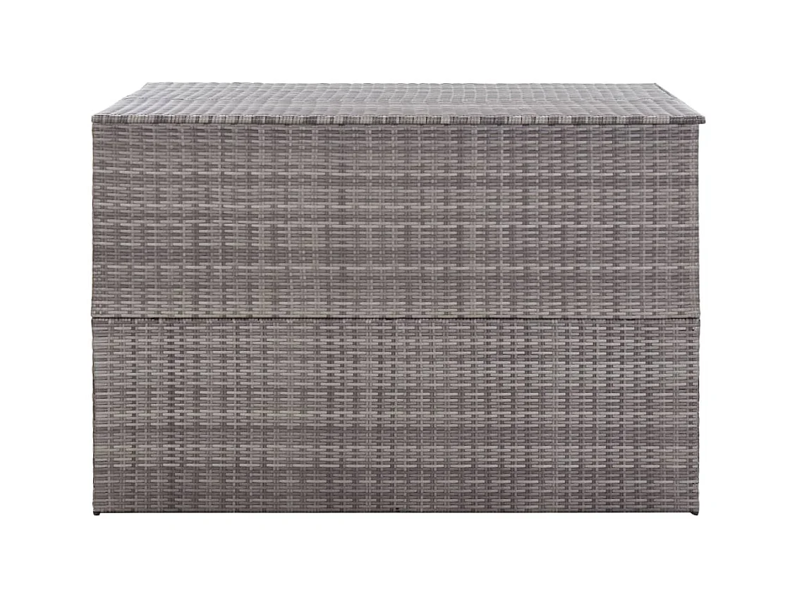 Boîte de rangement de jardin Gris 150x100x100 Résine tressée
