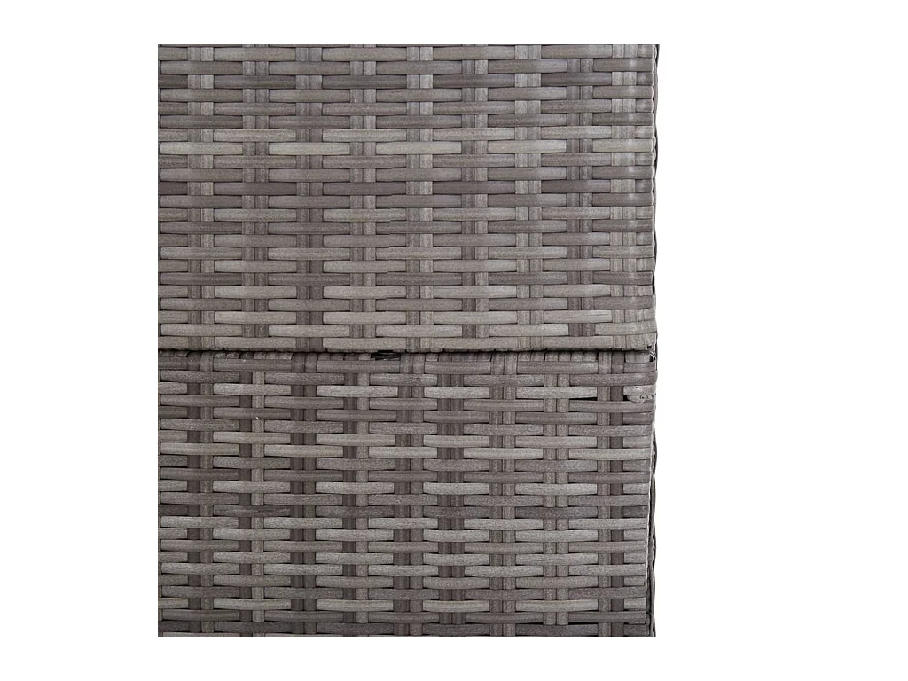 Boîte de rangement de jardin Gris 150x100x100 Résine tressée