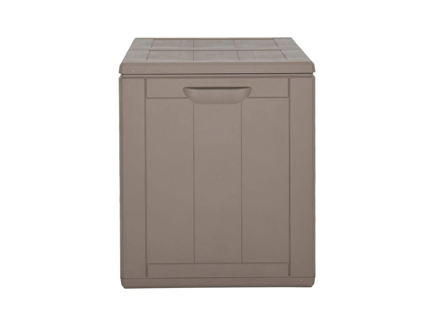 Boîte de rangement de jardin 180 L Marron PP